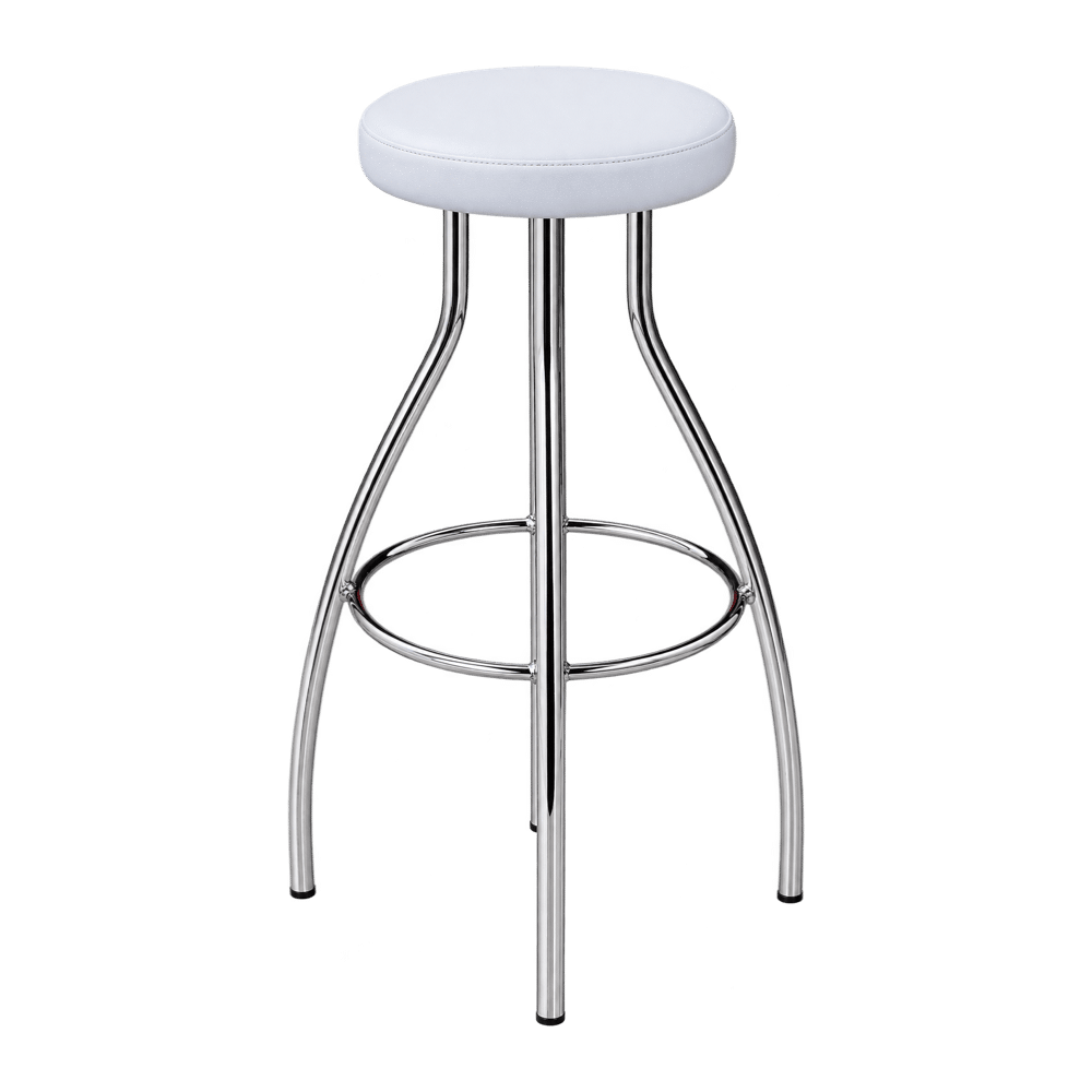 Barhocker Chrom weiß