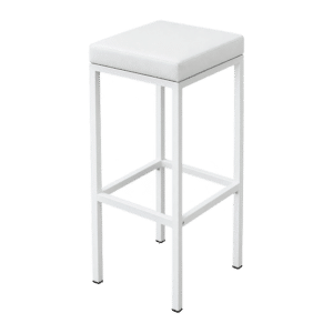 Barhocker eckig weiß
