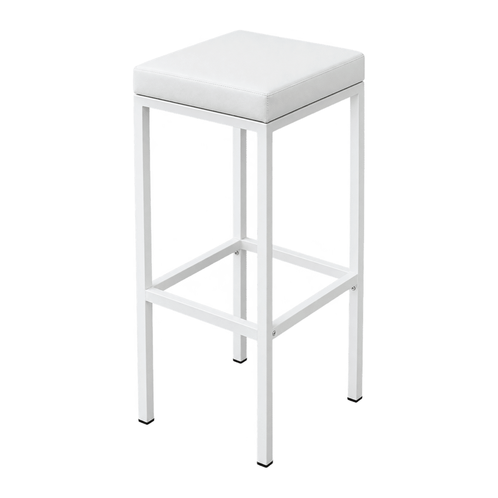 Barhocker eckig weiß