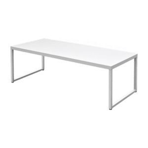 Esstisch weiß 220x90cm, Tischplatte weiß