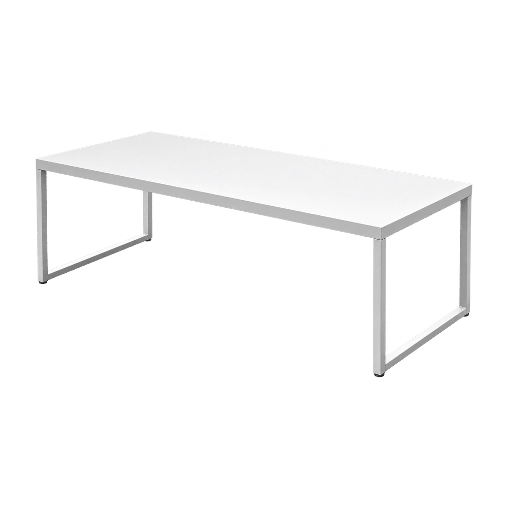 Esstisch weiß 220x90cm, Tischplatte weiß
