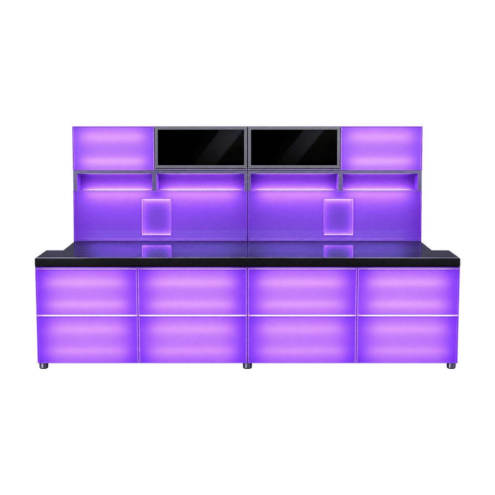 LED Bar lila beleuchtet