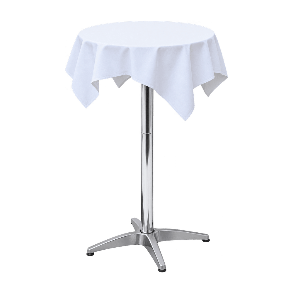 Stehtisch Aluminium mit Tischdecke 85x85cm