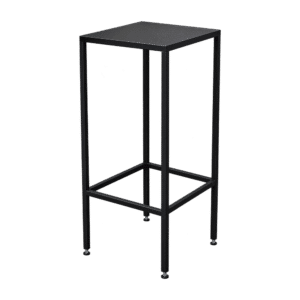 Stehtisch eckig schwarz 45x45cm