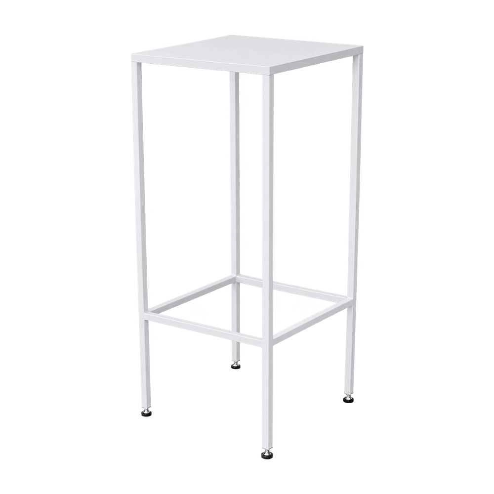 Stehtisch eckig weiß 45x45cm