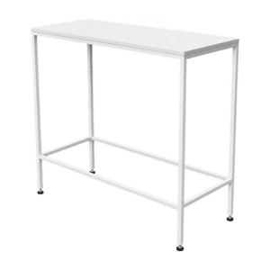 Stehtisch eckig weiß 90x45cm