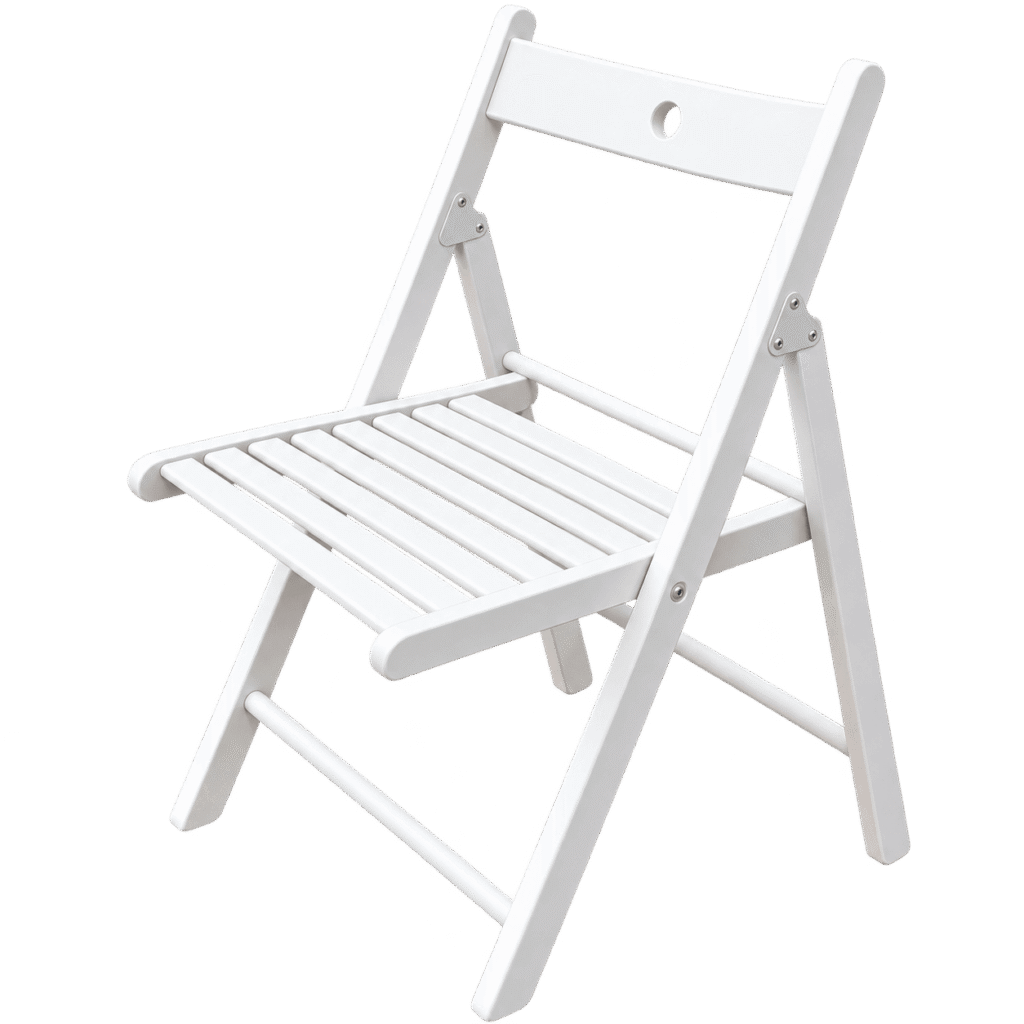 Holzklappsessel weiß