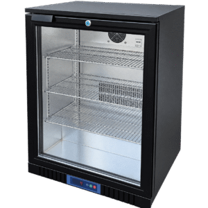 Kühlschrank 110L mit Glastüre und LED Beleuchtung innen