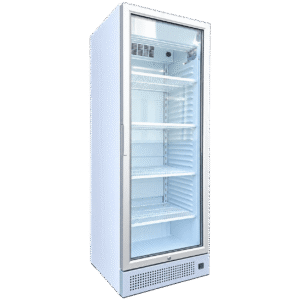 Kühlschrank 370L mit Glastüre und LED Beleuchtung innen